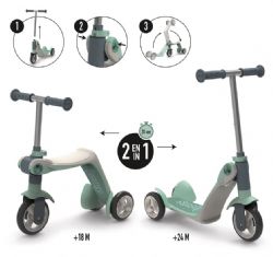 SMOBY - TROTTINETTE RÉVERSIBLE 2 EN 1